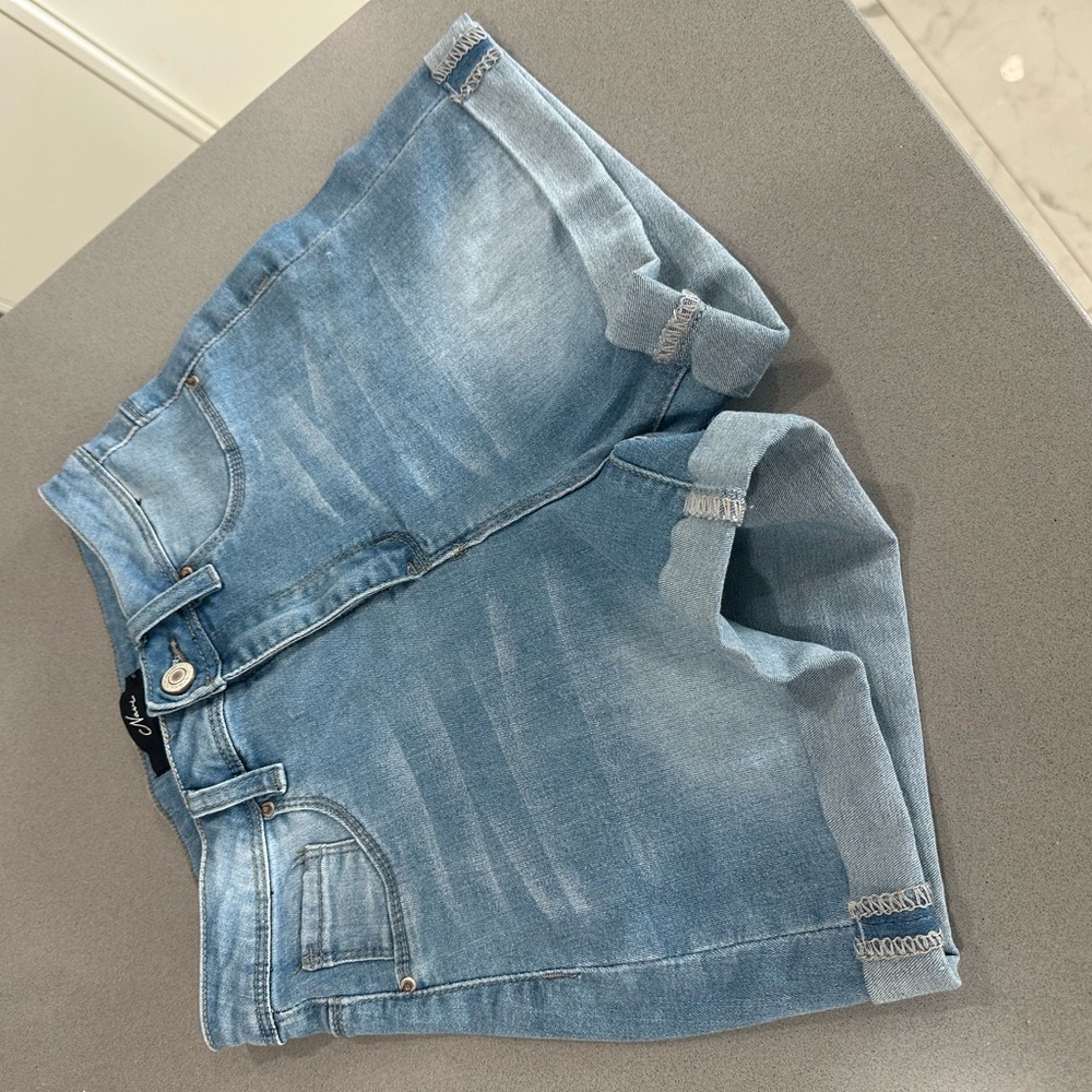 NVGTN Light Blue Jean Shorts